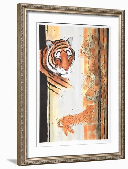 Tiger Composition-Caroline Schultz-Framed Collectable Print