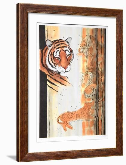 Tiger Composition-Caroline Schultz-Framed Collectable Print