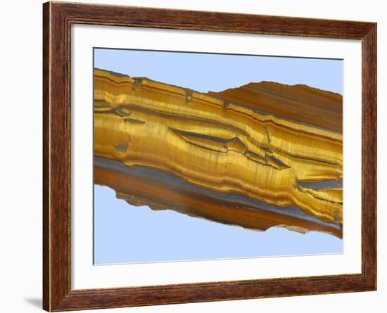 Tiger Eye Gemstone-Walter Geiersperger-Framed Photographic Print