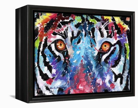 Tiger Eyes-Sarah Stribbling-Framed Stretched Canvas