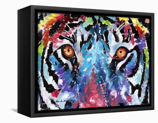 Tiger Eyes-Sarah Stribbling-Framed Stretched Canvas