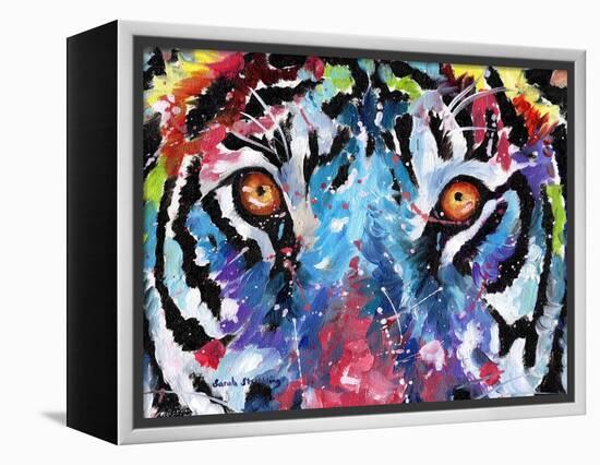 Tiger Eyes-Sarah Stribbling-Framed Stretched Canvas