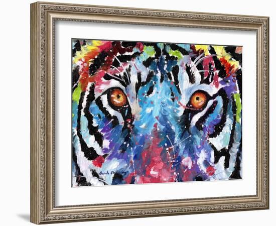 Tiger Eyes-Sarah Stribbling-Framed Art Print