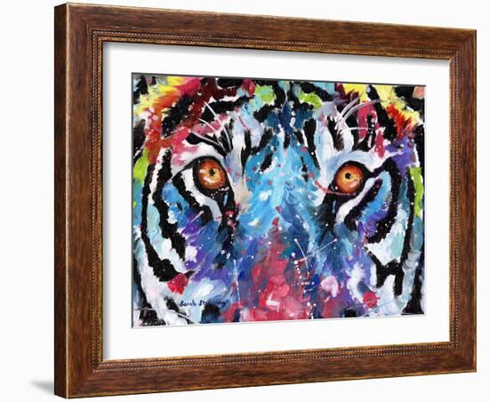 Tiger Eyes-Sarah Stribbling-Framed Art Print