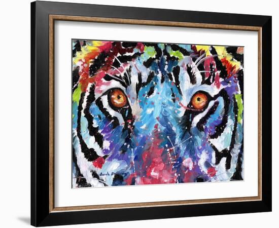 Tiger Eyes-Sarah Stribbling-Framed Art Print