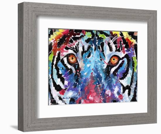 Tiger Eyes-Sarah Stribbling-Framed Art Print