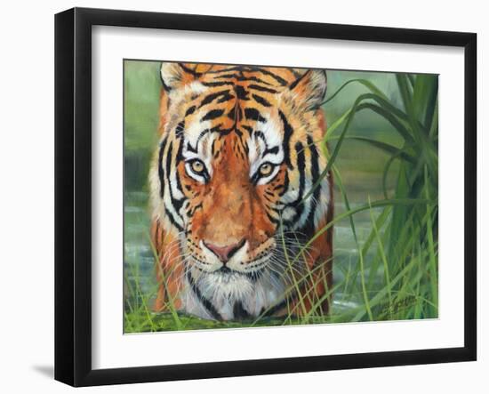 Tiger Grass-David Stribbling-Framed Art Print