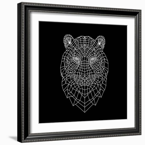 Tiger Head Mesh-Lisa Kroll-Framed Art Print