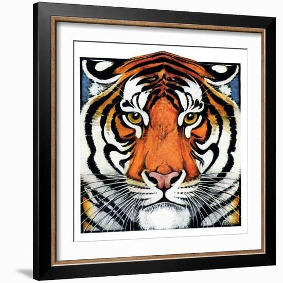 "Tiger Head,"September 18, 1926-Paul Bransom-Framed Giclee Print