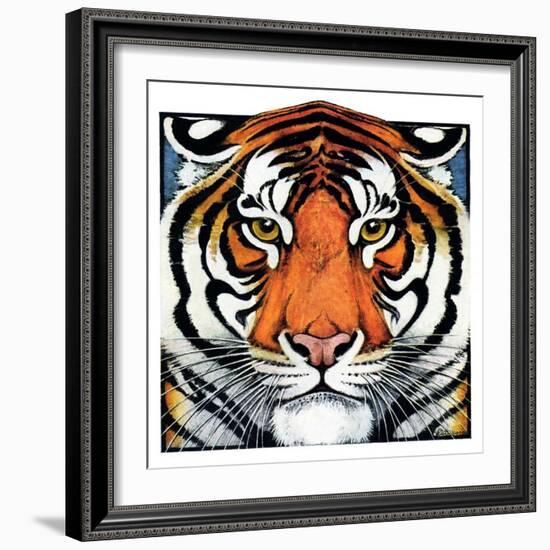 "Tiger Head,"September 18, 1926-Paul Bransom-Framed Giclee Print