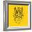 Tiger Head Yellow Mesh-NaxArt-Framed Premium Giclee Print