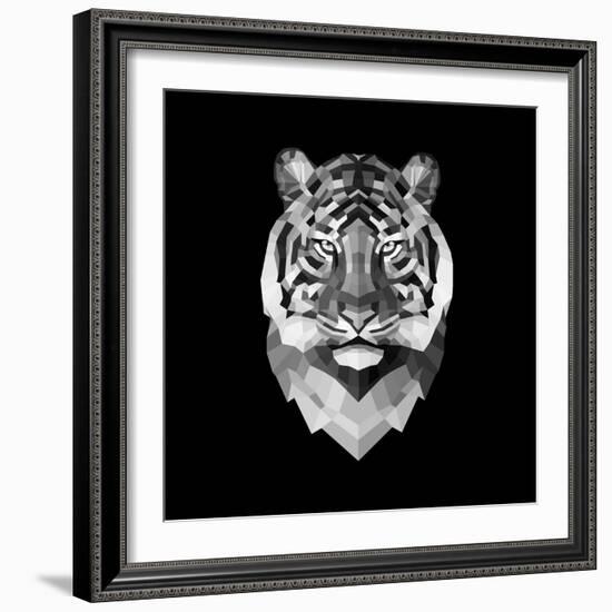 Tiger Head-Lisa Kroll-Framed Art Print