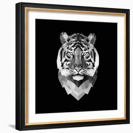 Tiger Head-Lisa Kroll-Framed Art Print