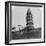 Tiger Hill Pagoda, the 'Leaning Tower, of Soo-Chow' (Suzho), China, 1900-Underwood & Underwood-Framed Photographic Print