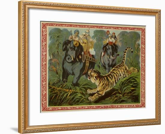 Tiger Hunt-null-Framed Giclee Print