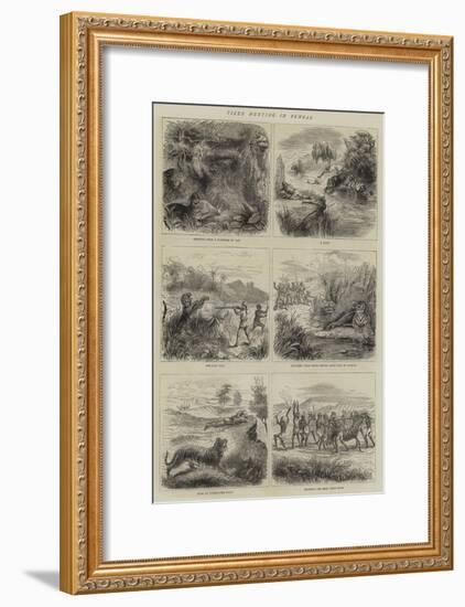 Tiger Hunting in Bengal-null-Framed Giclee Print