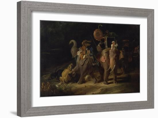 Tiger Hunting in the East Indies, 1798-Thomas Daniell-Framed Giclee Print