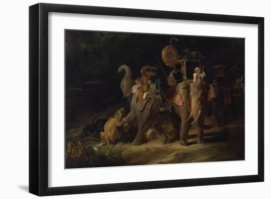 Tiger Hunting in the East Indies, 1798-Thomas Daniell-Framed Giclee Print