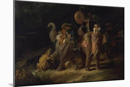 Tiger Hunting in the East Indies, 1798-Thomas Daniell-Mounted Giclee Print