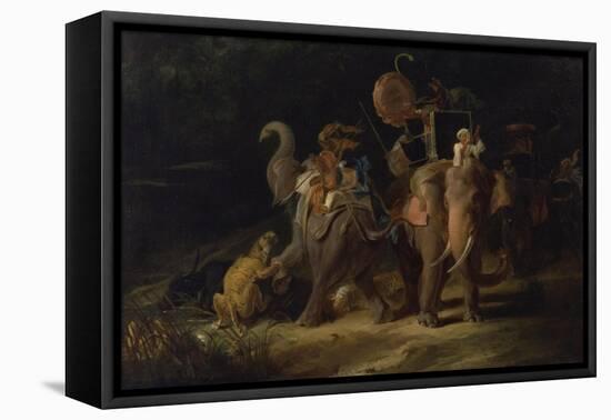 Tiger Hunting in the East Indies, 1798-Thomas Daniell-Framed Premier Image Canvas