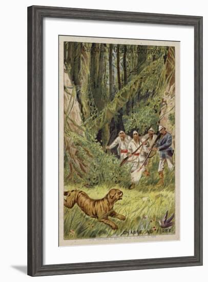 Tiger Hunting-null-Framed Giclee Print