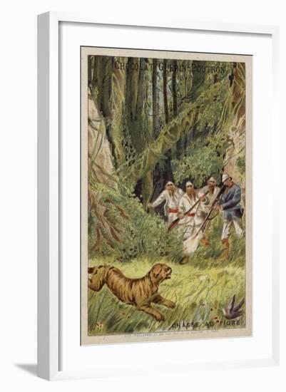 Tiger Hunting-null-Framed Giclee Print