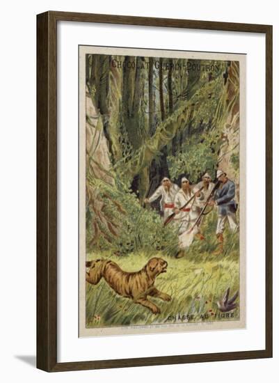 Tiger Hunting-null-Framed Giclee Print