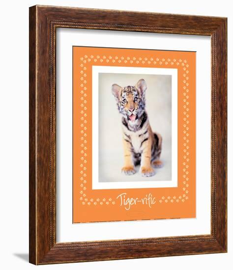 Tiger-Ific-Rachael Hale-Framed Art Print