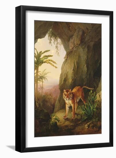 Tiger in a Cave, C.1814-Jacques-Laurent Agasse-Framed Giclee Print