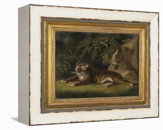 Tiger in a Jungle Landscape-Benjamin Zobel-Framed Premier Image Canvas