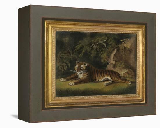 Tiger in a Jungle Landscape-Benjamin Zobel-Framed Premier Image Canvas