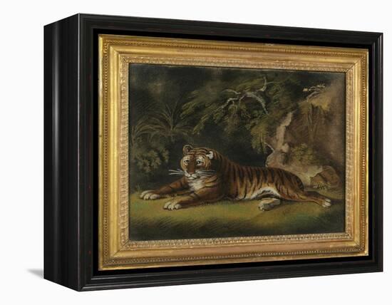 Tiger in a Jungle Landscape-Benjamin Zobel-Framed Premier Image Canvas