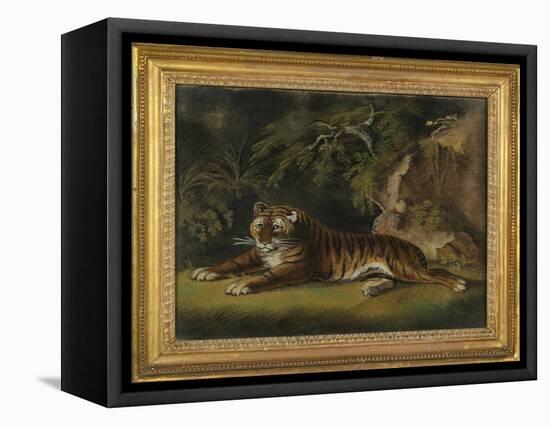 Tiger in a Jungle Landscape-Benjamin Zobel-Framed Premier Image Canvas