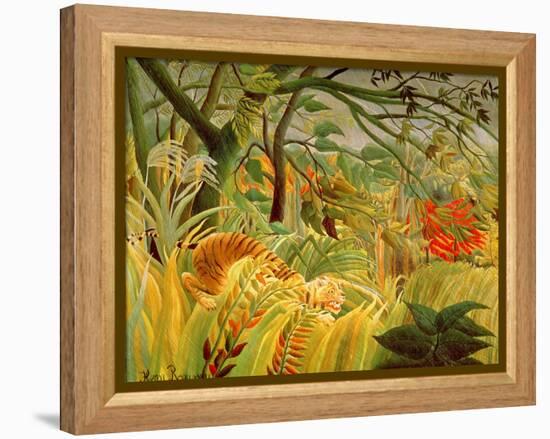 Tiger in a Tropical Storm (Surprised!) 1891-Henri Rousseau-Framed Premier Image Canvas
