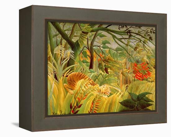 Tiger in a Tropical Storm (Surprised!) 1891-Henri Rousseau-Framed Premier Image Canvas