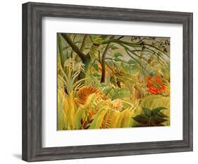 Tiger in a Tropical Storm (Surprised!) 1891-Henri Rousseau-Framed Premium Giclee Print