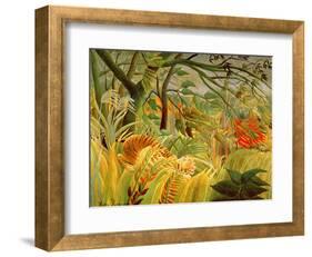 Tiger in a Tropical Storm (Surprised!) 1891-Henri Rousseau-Framed Premium Giclee Print