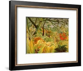 Tiger in a Tropical Storm (Surprised!) 1891-Henri Rousseau-Framed Premium Giclee Print