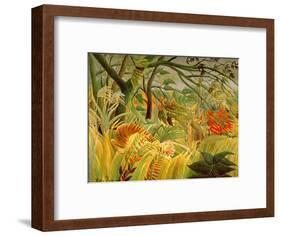 Tiger in a Tropical Storm (Surprised!) 1891-Henri Rousseau-Framed Premium Giclee Print