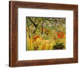 Tiger in a Tropical Storm (Surprised!) 1891-Henri Rousseau-Framed Premium Giclee Print
