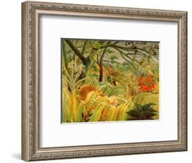 Tiger in a Tropical Storm (Surprised!) 1891-Henri Rousseau-Framed Premium Giclee Print