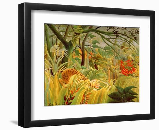 Tiger in a Tropical Storm (Surprised!) 1891-Henri Rousseau-Framed Premium Giclee Print