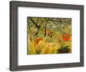 Tiger in a Tropical Storm (Surprised!) 1891-Henri Rousseau-Framed Premium Giclee Print