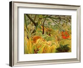 Tiger in a Tropical Storm (Surprised!) 1891-Henri Rousseau-Framed Premium Giclee Print