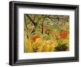 Tiger in a Tropical Storm (Surprised!) 1891-Henri Rousseau-Framed Premium Giclee Print