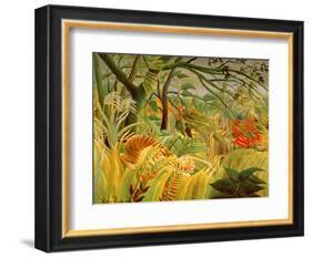 Tiger in a Tropical Storm (Surprised!) 1891-Henri Rousseau-Framed Premium Giclee Print