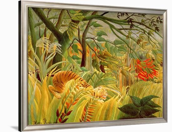 Tiger in a Tropical Storm (Surprised!) 1891-Henri Rousseau-Framed Premium Giclee Print