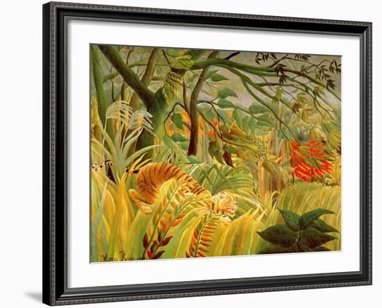 Tiger in a Tropical Storm (Surprised!) 1891-Henri Rousseau-Framed Giclee Print