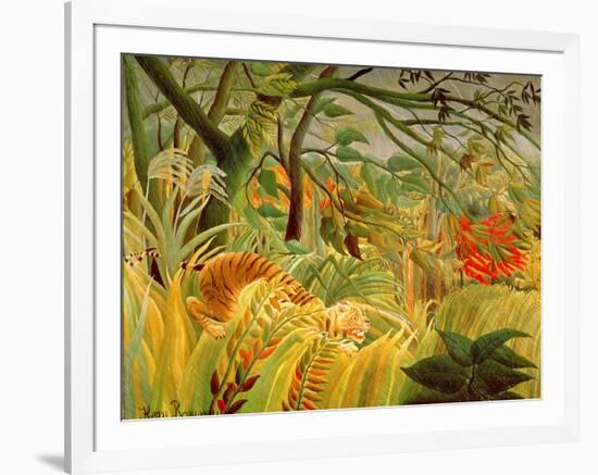 Tiger in a Tropical Storm (Surprised!) 1891-Henri Rousseau-Framed Giclee Print