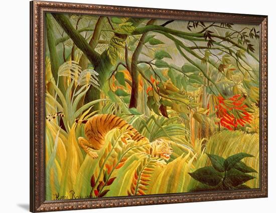Tiger in a Tropical Storm (Surprised!) 1891-Henri Rousseau-Framed Giclee Print